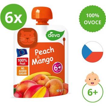 DEVA broskev, mango 6×90 g (8591119903624)