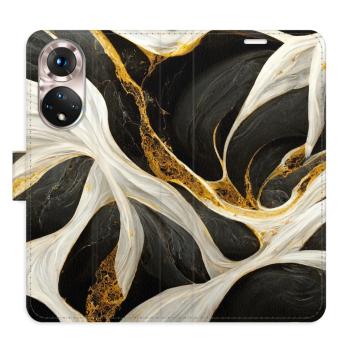 Flipové pouzdro iSaprio - BlackGold Marble - Honor 50 / Nova 9