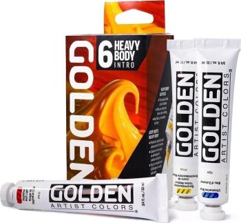 Golden Artist Colors Heavy Body Intro Sada akrylových barev 6 x 22 ml