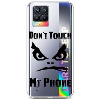 TopQ Realme 8 silikon Don't Touch průhledný 61560 (Sun-61560)