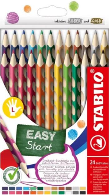 STABILO EASYcolors pastelky pro leváky - sada 24 ks