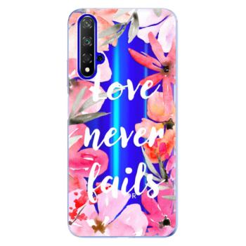 Odolné silikonové pouzdro iSaprio - Love Never Fails - Huawei Honor 20