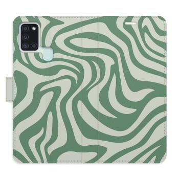 Flipové pouzdro iSaprio - Zebra Green 02 - Samsung Galaxy A21s