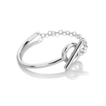Hot Diamonds Elegantní stříbrný náramek s diamantem Linked DC221