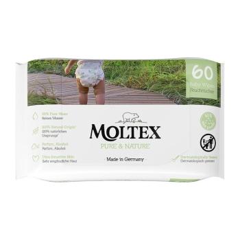 MOLTEX Pure & Nature EKO vlhčené ubrousky na bázi vody (60 ks)