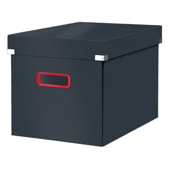 Szürke fedeles karton tárolódoboz 32x36x31 cm Click&Store – Leitz