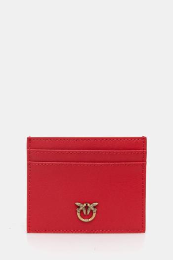 Kožené puzdro na karty Pinko červená farba, 103762 A0F1