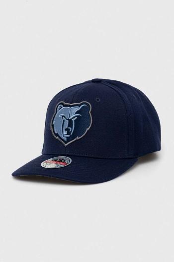 Čepice s vlněnou směsí Mitchell&Ness Memphis Grizzlies tmavomodrá barva, s aplikací