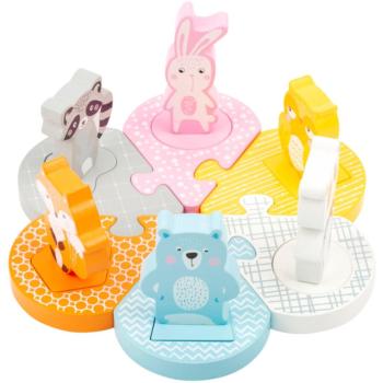 Small foot Wooden Animal Puzzle aktivity vkládačka ze dřeva 2y+ 12 ks