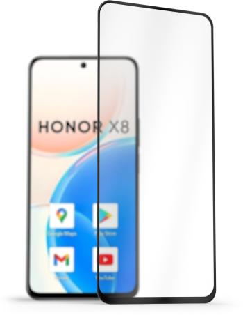 Üvegfólia AlzaGuard FullCover Glass Protector Honor X8 2.5D üvegfólia