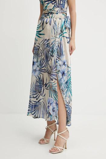 Guess szoknya NEW ROMANA bézs, maxi, harang alakú, W5GD66 WH9Z2