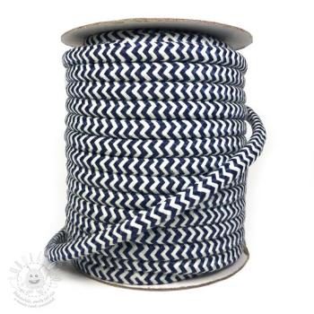 Šňůra pletená ZIG ZAG dark blue