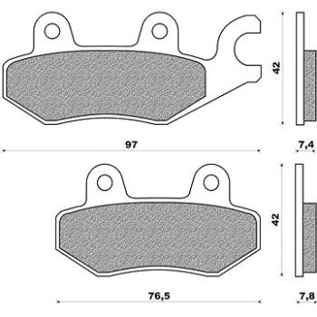 NEWFREN brzdové destičky (směs OFF ROAD ATV ORGANIC) (2ks) M502-795 (M502-795)