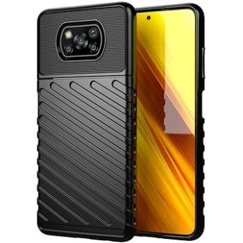 Thunder silikonový kryt na Xiaomi Poco X3 NFC / X3 Pro, černý (HUR28596)