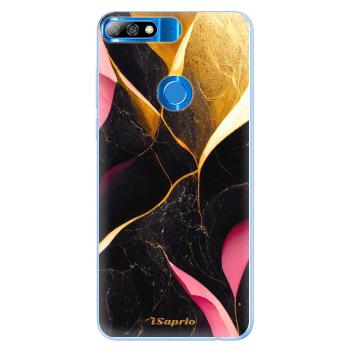 Silikonové pouzdro iSaprio - Gold Pink Marble - Huawei Y7 Prime 2018