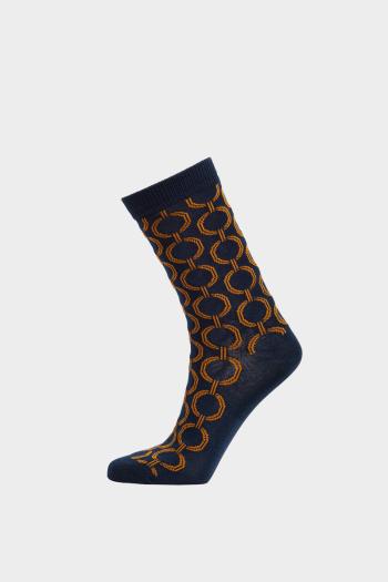 PONOŽKY GANT GEOMETRIC SOCKS EVENING BLUE