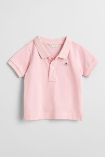 POLOKOŠILE GANT SHIELD PIQUE SS RUGGER BLUSHING PINK