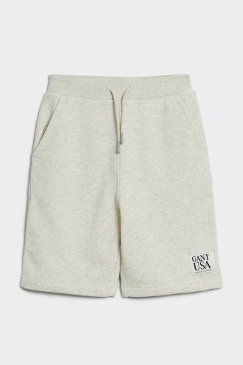 TEPLÁKOVÉ ŠORTKY GANT REGULAR SWEAT SHORTS RUGGER GREY MELANGE