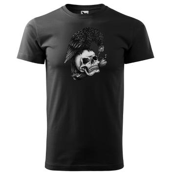 Tričko Crow and skull (Veľkosť: 4XL, Typ: pre mužov)