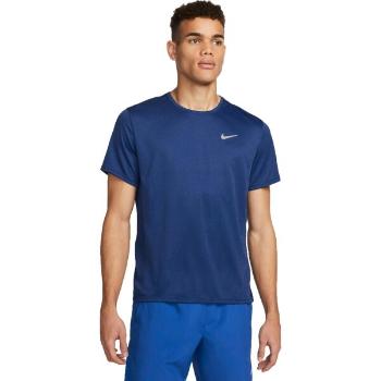 Nike DRI-FIT MILER Pánské tréninkové tričko, tmavě modrá, velikost