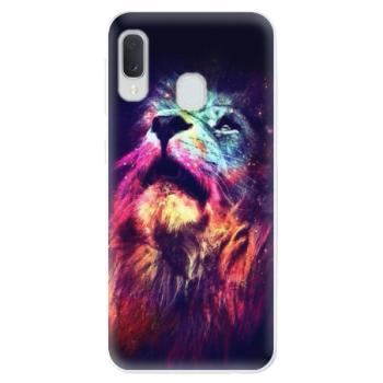 Odolné silikonové pouzdro iSaprio - Lion in Colors - Samsung Galaxy A20e