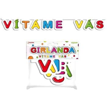 Girlanda papírová - vítáme vás - 128 cm (8590687191563)