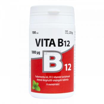 Vitabalans B12-vitamin 1000 mcg étrend-kiegészítő szopogató tabletta 100 db