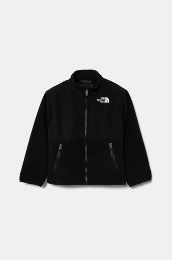 Dětská fleecová mikina The North Face DENALI JACKET černá barva, NF0A88V2JK31