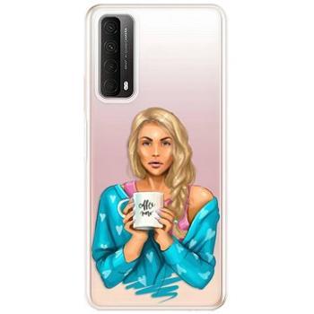 iSaprio Coffe Now - Blond pro Huawei P Smart 2021 (cofnoblo-TPU3-PS2021)