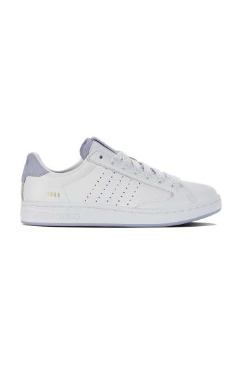 Kožené sneakers boty K-Swiss LOZAN KLUB LTH bílá barva, 97263.913.M