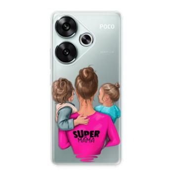 Odolné silikonové pouzdro iSaprio - Super Mama - Boy and Girl - Poco F6