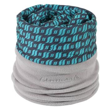 Finmark MULTIFUNCTIONAL SCARF WITH FLEECE Multifunkční šátek s fleecem, tyrkysová, velikost