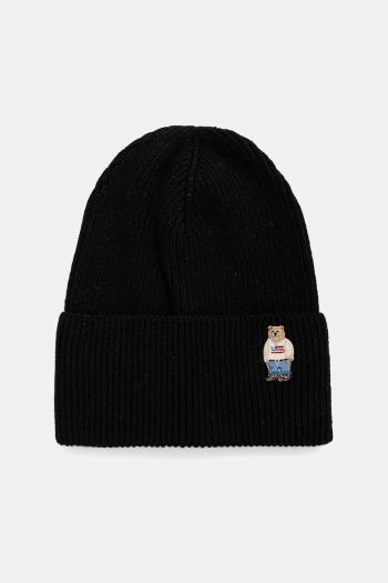 Detská čiapka s prímesou vlny Jamiks JEREMY čierna farba, JZI310