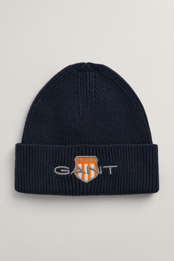 ČEPICE GANT CONTRAST SHIELD BEANIE EVENING BLUE