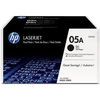 HP CE505D č. 05A Dual Pack černý 2ks originální (CE505D)