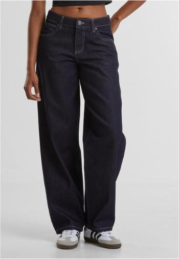 Urban Classics Ladies Mid Waist 90´s Jeans rinse washed - 36