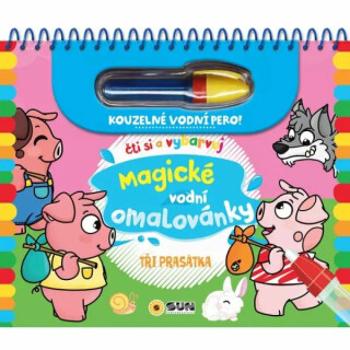 Magické vodní omalovánky- Tři prasátka