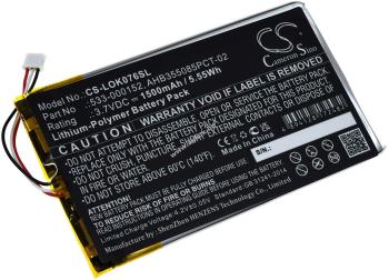 Helyettesítő akku Logitech típus L/N: 2012