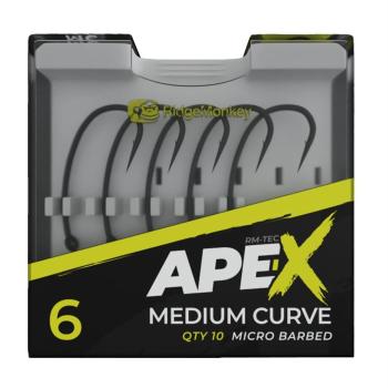 RidgeMonkey Háčky Ape-X Medium Curve Barbed 10ks