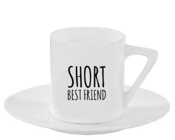 Espresso hrnek s podšálkem 100ml Short best friend