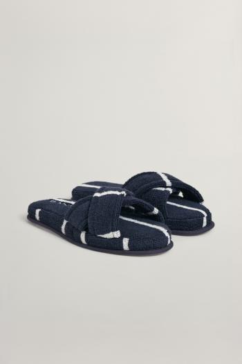 DOMÁCI OBUV GANT STRIPE CROSS SLIPPERS S/M EVENING BLUE