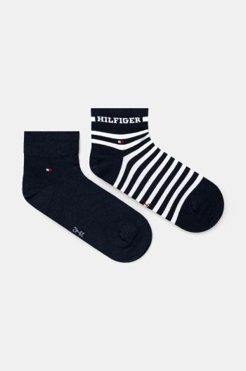 Ponožky Tommy Hilfiger 2-pack pánské, tmavomodrá barva, 701229851