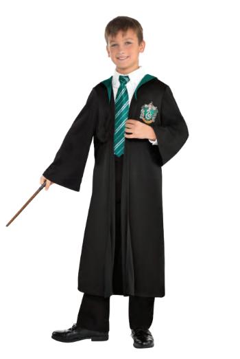 Amscan Dětský kouzelnický plášť Zmijozel - Harry Potter Velikost - děti: L: 134 cm