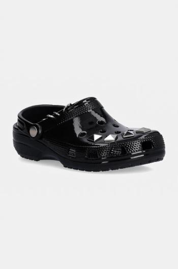 Pantofle Crocs Classic Studded Clog dámské, černá barva, 210390