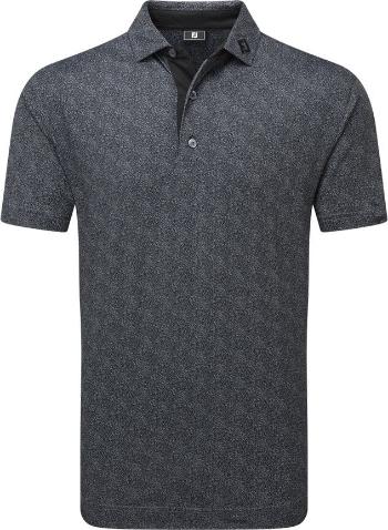 Footjoy Speckle Print Pique Mens Black/Flint M Polo košile