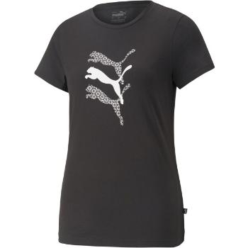 Puma GRAPHICS LAZER CUT TEE Dámské triko, černá, velikost