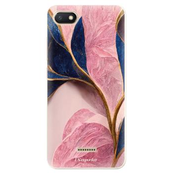 Odolné silikonové pouzdro iSaprio - Pink Blue Leaves - Xiaomi Redmi 6A