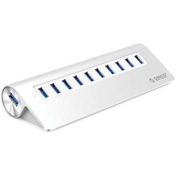 Orico USB-A Hub 10xUSB 3.0 Ergonomic with power suply (M3H10-V1-EU-SV-BP-CZ)