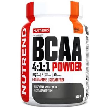 Nutrend BCAA 4:1:1 POWDER, 500 g, pomeranč (8594014860887)