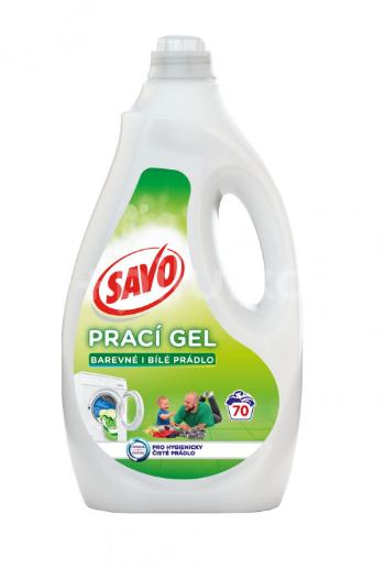 Prací gel Savo bez chloru na barevné i bílé prádlo 70praní 3,5L